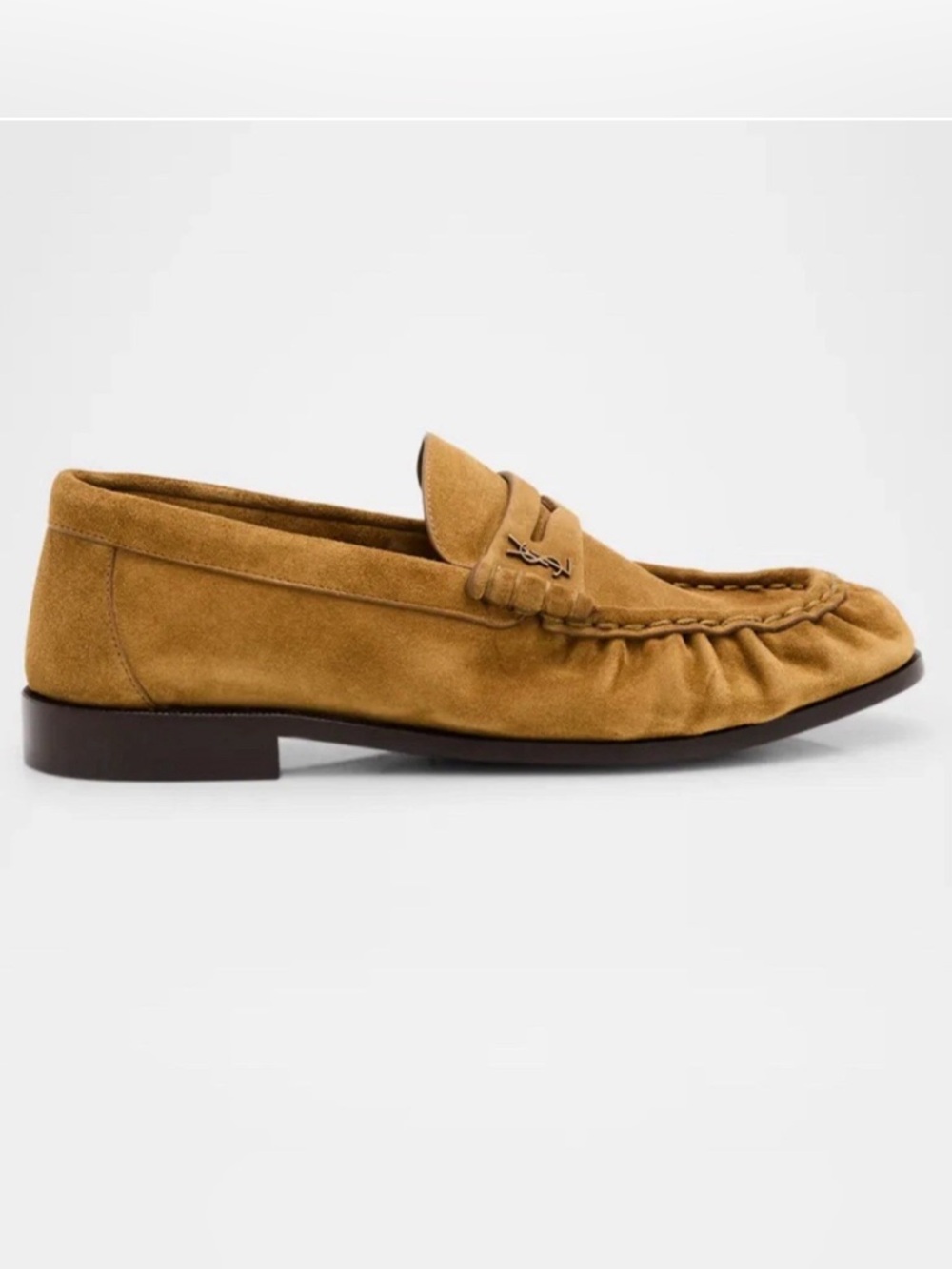 Saint Laurent Women’s YSL Le Loafer Supple in suede